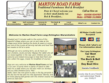 Tablet Screenshot of martonroadfarm.com